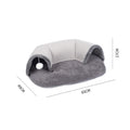 Plush tunnel for cats
