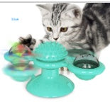 Multifunctional spinning toy for cats.