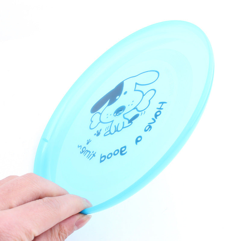 Silicone flying saucer, fun for dogs.