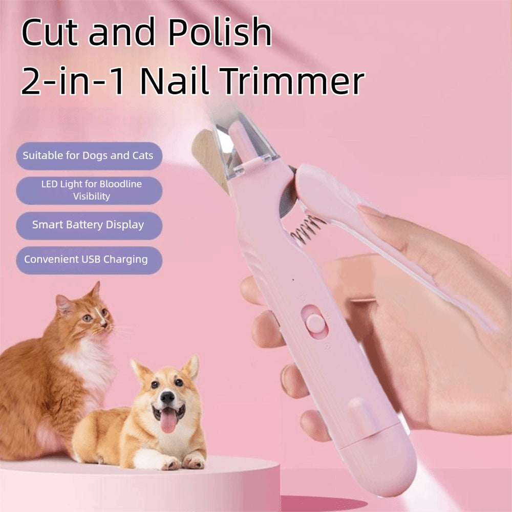 Pet nail clipper with LED light.