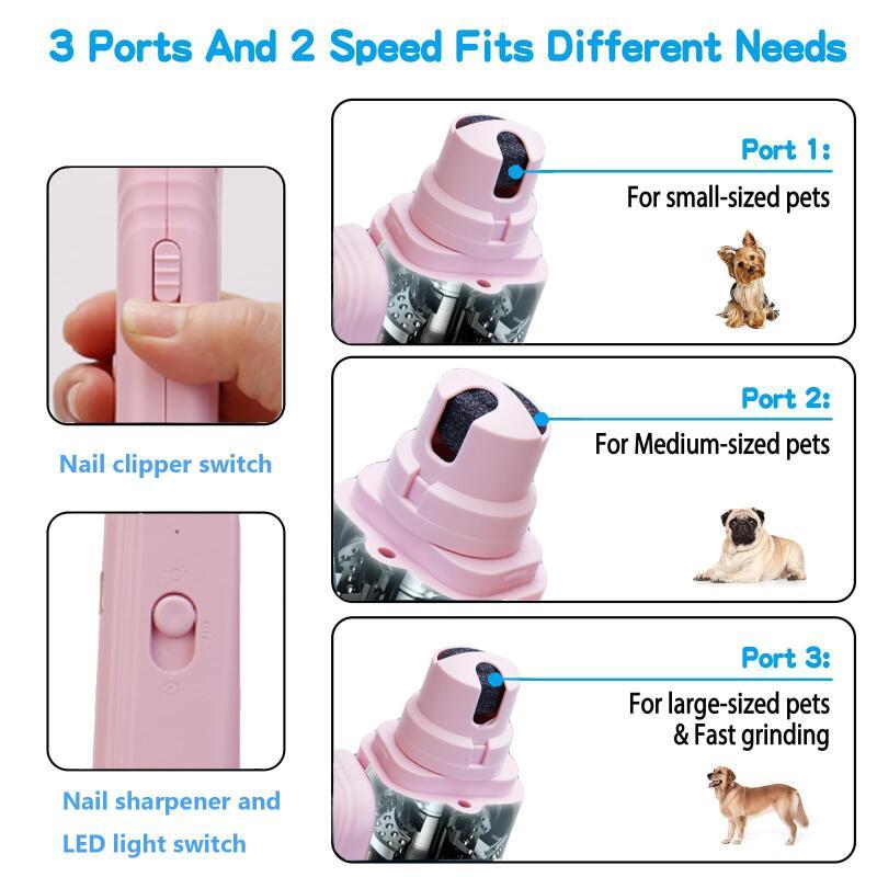 Pet nail clipper with LED light.