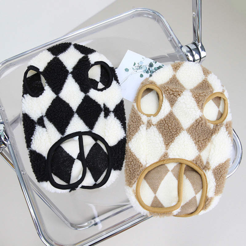 Checkered vest for pets