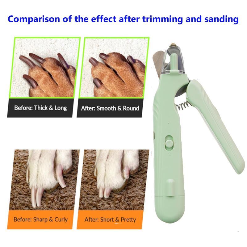 Pet nail clipper with LED light.