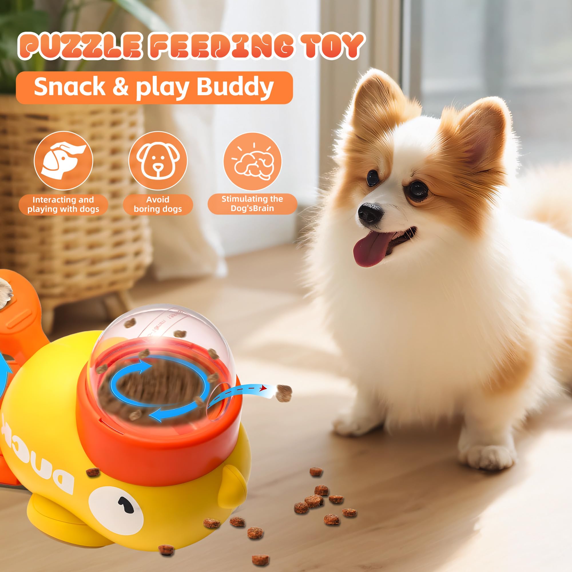 Duck Treat Interactive Dog and cats Toys For Mental Stimulation.